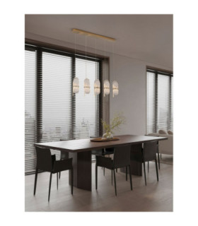 Lucien Bar Pendant Ceiling Light Brass Gold Triac Dimmable LED 34W 2260lm 2700K-2