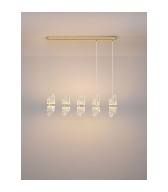 Lucien Bar Pendant Ceiling Light Brass Gold Triac Dimmable LED 34W 2260lm 2700K-4