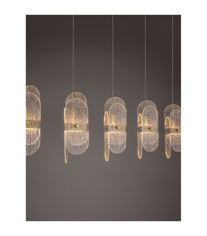 Lucien Bar Pendant Ceiling Light Brass Gold Triac Dimmable LED 34W 2260lm 2700K-8