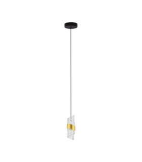 Seneca Slim Pendant Ceiling Light Platinum Gold Sandy Black LED 8W 636lm 3000K-1