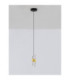 Seneca Slim Pendant Ceiling Light Platinum Gold Sandy Black LED 8W 636lm 3000K-3