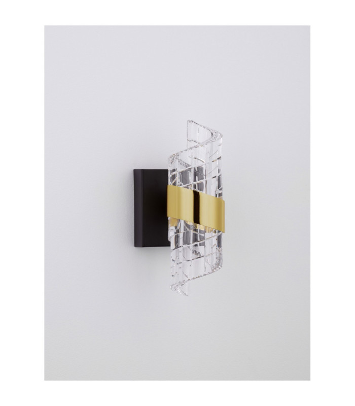 Seneca Wall Lamp Platinum Gold Sandy Black LED 9W 739lm 3000K-4