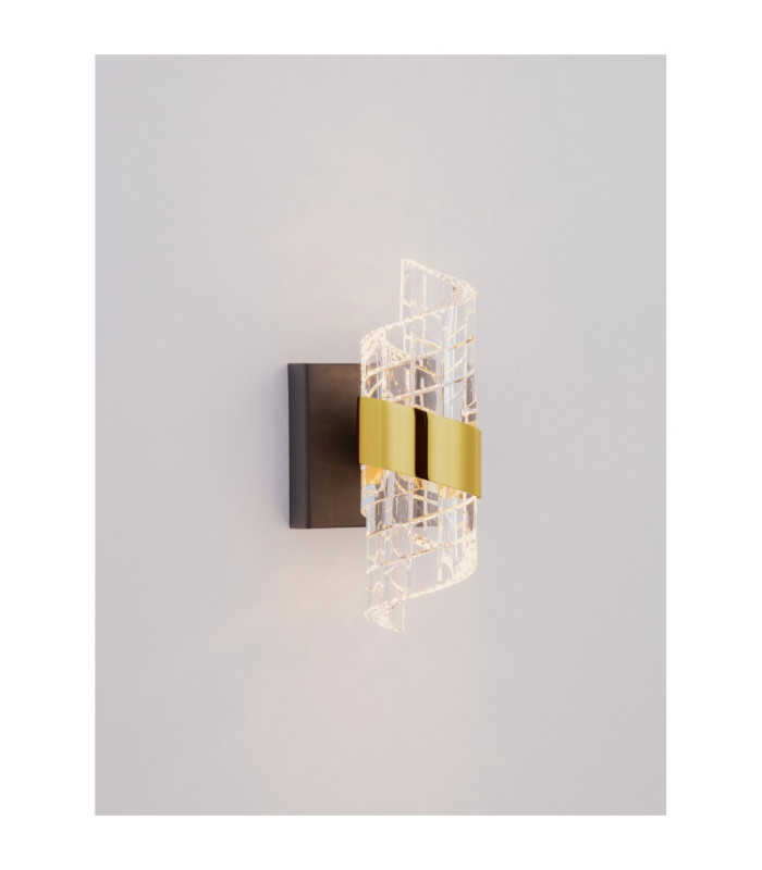 Seneca Wall Lamp Platinum Gold Sandy Black LED 9W 739lm 3000K-5