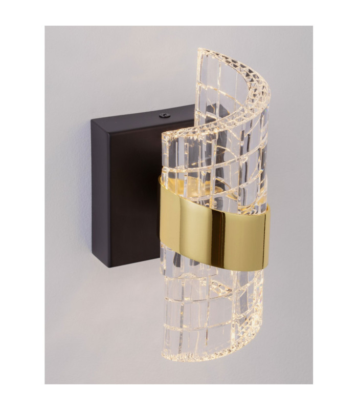 Seneca Wall Lamp Platinum Gold Sandy Black LED 9W 739lm 3000K-7