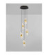 Seneca Cluster Pendant Ceiling Light Platinum Gold Sandy Black LED 41W 2888lm 3000K-4