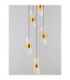 Seneca Cluster Pendant Ceiling Light Platinum Gold Sandy Black LED 41W 2888lm 3000K-5