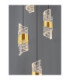 Seneca Cluster Pendant Ceiling Light Platinum Gold Sandy Black LED 41W 2888lm 3000K-6