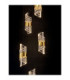 Seneca Cluster Pendant Ceiling Light Platinum Gold Sandy Black LED 41W 2888lm 3000K-7