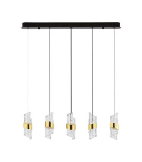 Seneca Bar Pendant Ceiling Light Platinum Gold Sandy Black LED 41W 2888lm 3000K-1