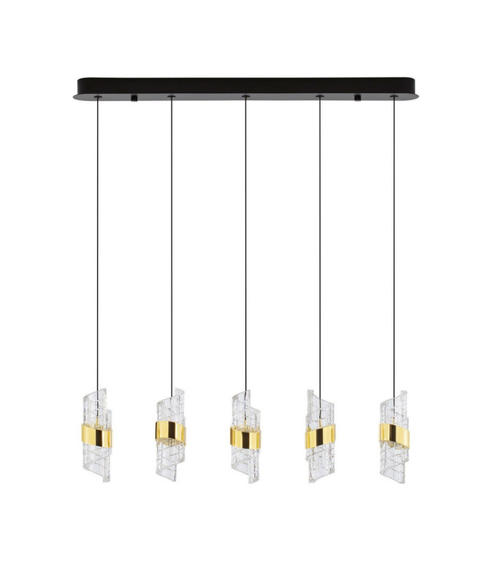 Seneca Bar Pendant Ceiling Light Platinum Gold Sandy Black LED 41W 2888lm 3000K-1