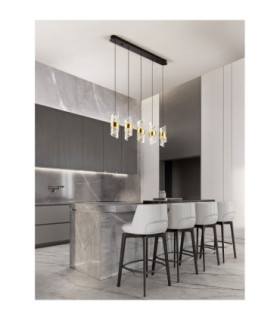 Seneca Bar Pendant Ceiling Light Platinum Gold Sandy Black LED 41W 2888lm 3000K-2
