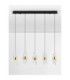 Seneca Bar Pendant Ceiling Light Platinum Gold Sandy Black LED 41W 2888lm 3000K-3