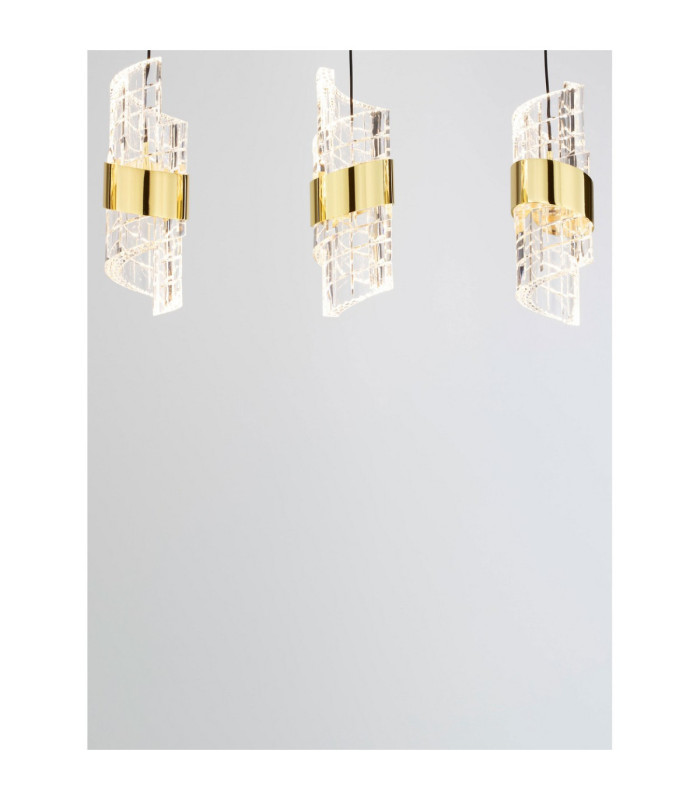 Seneca Bar Pendant Ceiling Light Platinum Gold Sandy Black LED 41W 2888lm 3000K-7