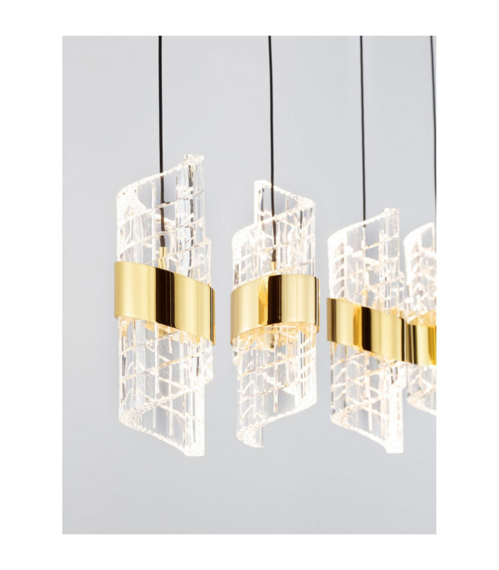 Seneca Bar Pendant Ceiling Light Platinum Gold Sandy Black LED 41W 2888lm 3000K-8