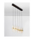 Seneca Bar Pendant Ceiling Light Platinum Gold Sandy Black LED 41W 2888lm 3000K-10