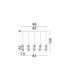 Seneca Bar Pendant Ceiling Light Platinum Gold Sandy Black LED 41W 2888lm 3000K-12