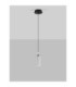 Lune Slim Pendant Ceiling Light Sandy Black Chrome LED 9W 404lm 3000K-3