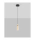 Lune Slim Pendant Ceiling Light Sandy Black Chrome LED 9W 404lm 3000K-4