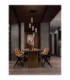 Lune Cluster Pendant Ceiling Light Sandy Black Chrome Triac Dimmable LED 38W 1254lm 3000K-2