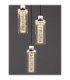 Lune Cluster Pendant Ceiling Light Sandy Black Chrome Triac Dimmable LED 38W 1254lm 3000K-5