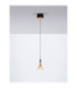 Paluz Slim Pendant Ceiling Light Rose Gold Matt Black LED 7W 345lm 3000K-4