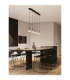 Paluz Bar Pendant Ceiling Light Rose Gold Matt Black Triac Dimmable LED 30W 1558lm 3000K-2
