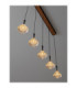 Paluz Bar Pendant Ceiling Light Rose Gold Matt Black Triac Dimmable LED 30W 1558lm 3000K-5