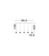 Paluz Bar Pendant Ceiling Light Rose Gold Matt Black Triac Dimmable LED 30W 1558lm 3000K-7