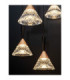 Paluz Cluster Pendant Ceiling Light Rose Gold Matt Black Triac Dimmable LED 30W 1558lm 3000K-6