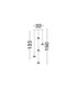 Paluz Cluster Pendant Ceiling Light Rose Gold Matt Black Triac Dimmable LED 30W 1558lm 3000K-7
