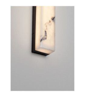 Shado Flush Wall Lamp Matt Black LED 7W 393lm 3000K-2