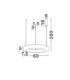 Vaster Integrated LED Pendant Ceiling Light Brass Gold Triac Dimmable LED 36W 2149lm 3000K-3