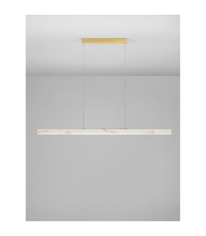 Vaster Bar Pendant Ceiling Light Brass Gold Triac Dimmable LED 36W 1906lm 3000K-3