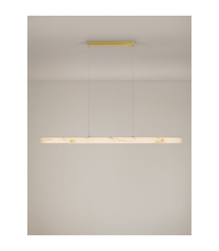 Vaster Bar Pendant Ceiling Light Brass Gold Triac Dimmable LED 36W 1906lm 3000K-4