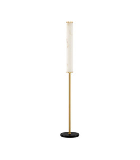 Nolia LED Integrated Floor Lamp Brass Gold Black LED 20W 1336lm 3000K-1