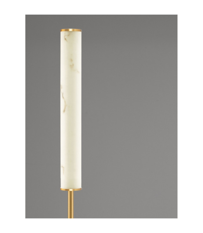 Nolia LED Integrated Floor Lamp Brass Gold Black LED 20W 1336lm 3000K-2