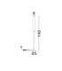 Nolia LED Integrated Floor Lamp Brass Gold Black LED 20W 1336lm 3000K-3