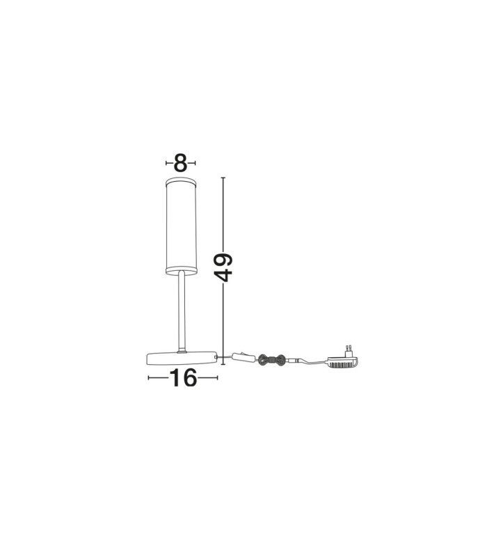 Nolia Integrated LED Table Lamp Brass Gold Black LED 12W 673lm 3000K-3