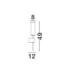 Nolia Integrated LED Wall Lamp Brass Gold LED 12W 675lm 3000K-3