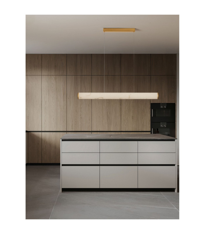 Nolia Bar Pendant Ceiling Light Brass Gold Triac Dimmable LED 35W 2374lm 3000K-2