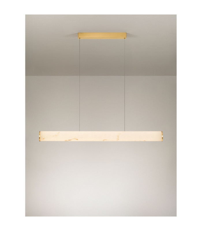 Nolia Bar Pendant Ceiling Light Brass Gold Triac Dimmable LED 35W 2374lm 3000K-4