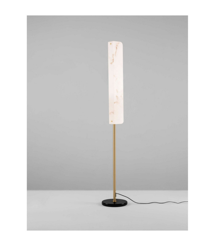 Aider LED Integrated Floor Lamp Brass Gold LED 23W 1685lm 3000K-3