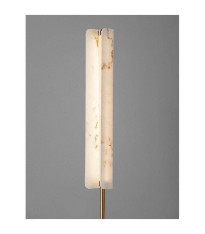 Aider LED Integrated Floor Lamp Brass Gold LED 23W 1685lm 3000K-5