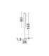 Aider LED Integrated Floor Lamp Brass Gold LED 23W 1685lm 3000K-6