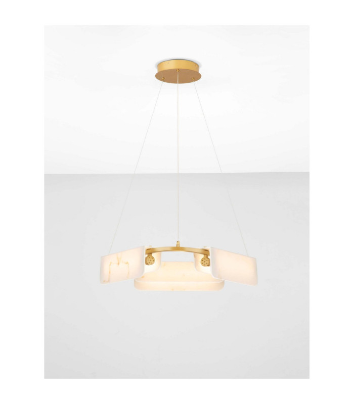 Aider Integrated LED Pendant Ceiling Light Brass Gold Triac Dimmable LED 34W 2146lm 3000K-4