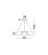 Aider Integrated LED Pendant Ceiling Light Brass Gold Triac Dimmable LED 34W 2146lm 3000K-7
