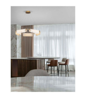 Aider Integrated LED Pendant Ceiling Light Brass Gold Triac Dimmable LED 45W 2707lm 3000K-2