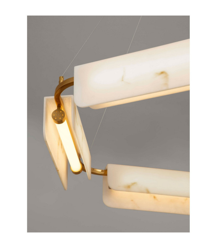 Aider Integrated LED Pendant Ceiling Light Brass Gold Triac Dimmable LED 45W 2707lm 3000K-5