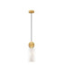 Maru Slim Pendant Ceiling Light Brass Gold E27 1x12W-1