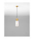 Maru Slim Pendant Ceiling Light Brass Gold E27 1x12W-3